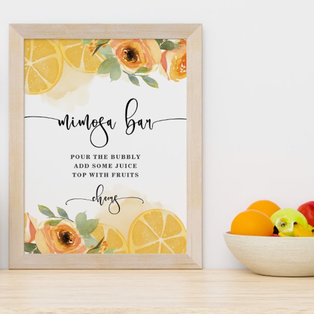 Poster de Fêtes des mariées de citrons et de mimos (Créateur téléchargé)