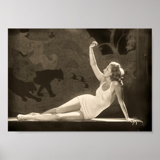 Poster de fille Art Déco Zeigfeld (Devant)
