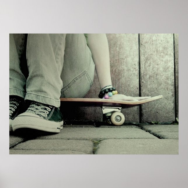 Poster de fille de patineur (Devant)