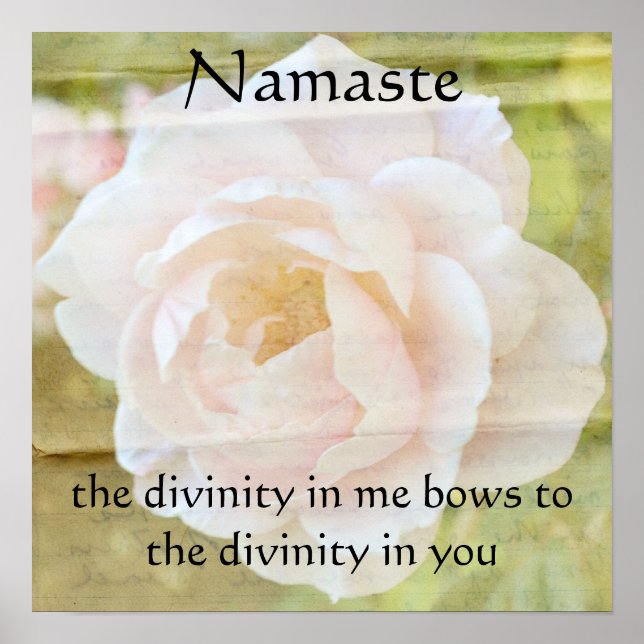 Poster de fleurs Namaste Divinity (Devant)