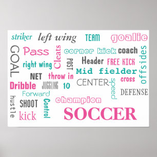 Poster de football ! Excellente façon d'afficher !