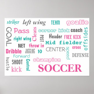Poster de football ! Excellente façon d'afficher !