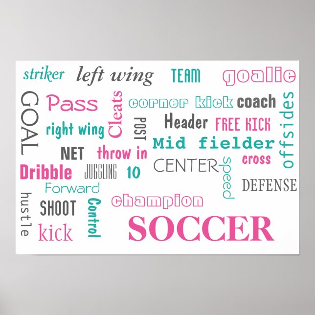 Poster de football ! Excellente façon d'afficher ! (Devant)