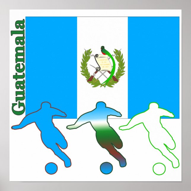 Poster de football Guatemala (Devant)