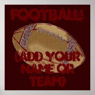 Poster de football personnalisé