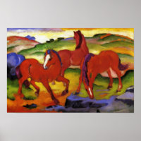 Poster de Franz Marc Graz Horses