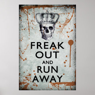Poster de Freak Out et Run Away Halloween