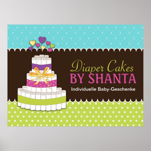 Poster de gâteau de couche personnalisée (Devant)