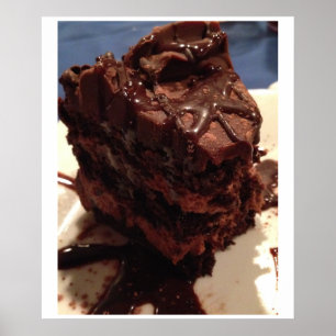Poster de gâteaux au chocolat