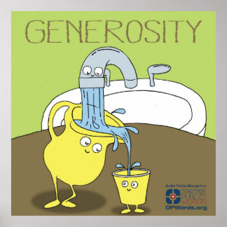 Poster de générosité