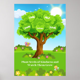 Poster de gentillesse des enfants