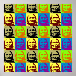 Poster de Geronimo Pop Art - Symbole Liberté & Pai