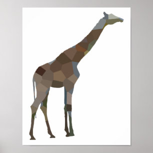 Poster de girafe en écaille