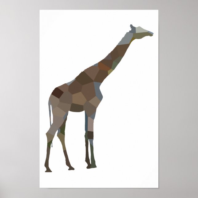 Poster de girafe en écaille (Devant)