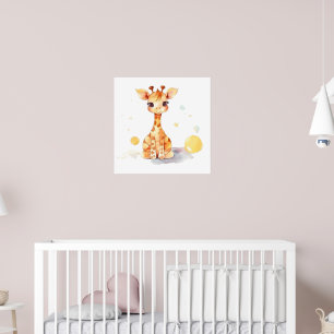 Poster de Giraffe Bébé Cute