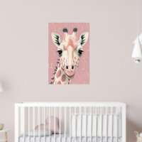 Poster de Giraffe Rose Cute