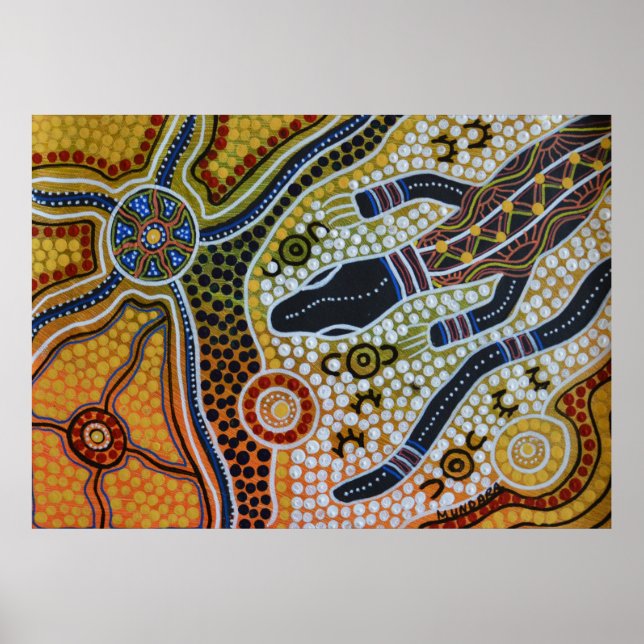 Poster de goanna Dreaming (Devant)