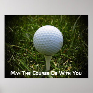 Poster de golf amusant ! Super Pour Le Golfeur !