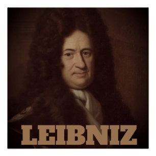 Poster de Gottfried Wilhelm Leibniz (vers 1695)