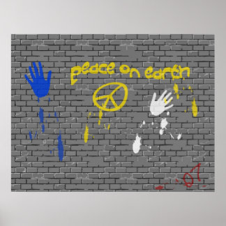 Poster de Graffiti Peace on Earth