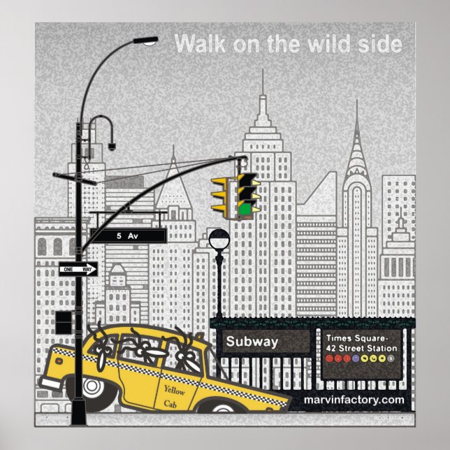 Póster de gran formato de Marvin en Nueva York. Poster (Front)