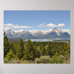 Poster de Grand Tetons Mountains Vue Pittoresque