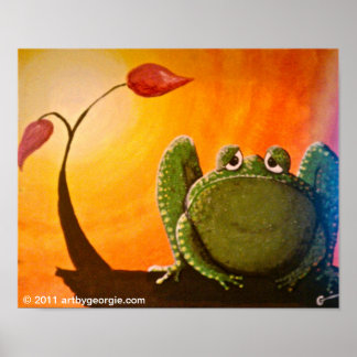 Poster de grenouille mélancolique Imprimer