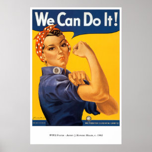 Poster de guerre-30 : Rosie Le Riveter