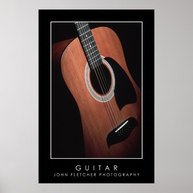 Poster de guitare aux frontières (Devant)