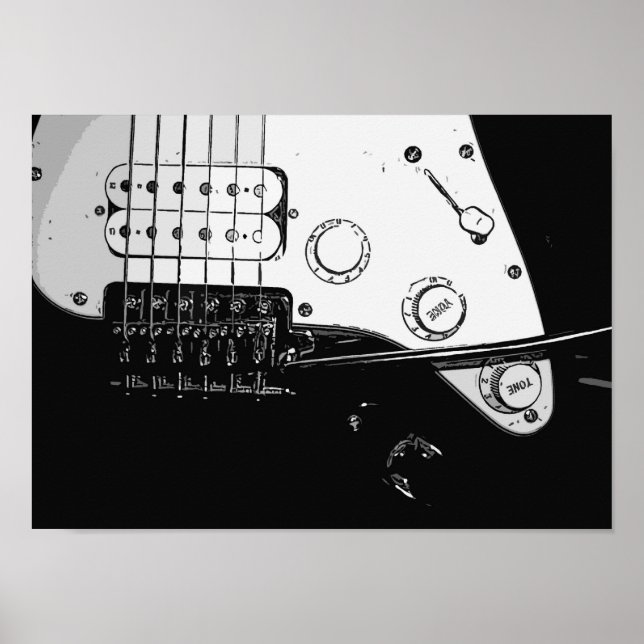 Poster de guitare électrique (Devant)