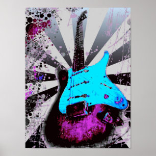 Poster de guitare électrique