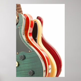 Poster de guitares électriques