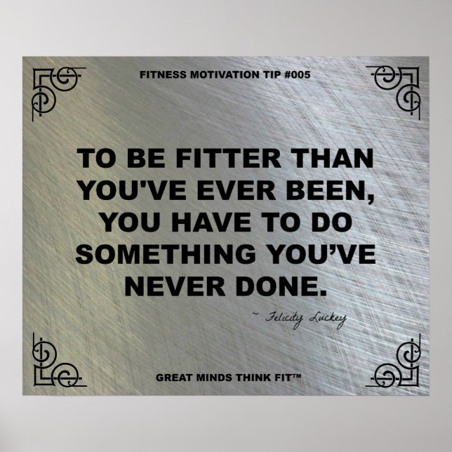 Poster de gym pour la Motivation Fitness #005 (Devant)