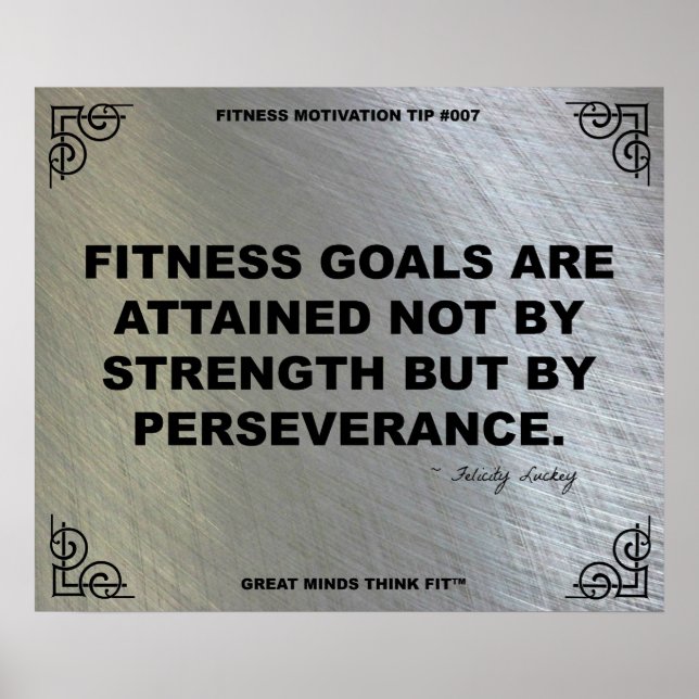 Poster de gym pour la Motivation Fitness #007 (Devant)