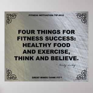 Poster de gym pour la Motivation Fitness #010