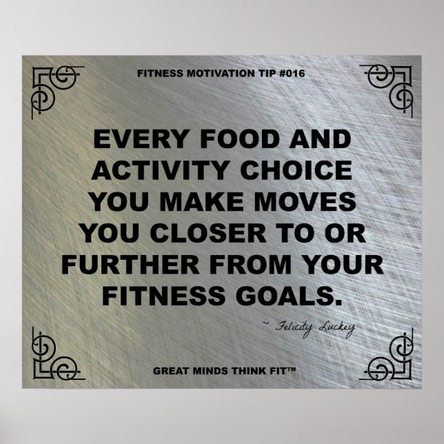 Poster de gym pour la motivation fitness #016 (Devant)