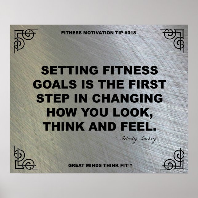Poster de gym pour la motivation fitness #018 (Devant)