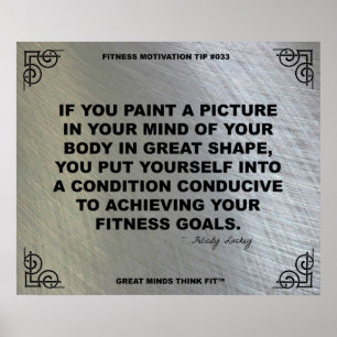Poster de gym pour la motivation fitness #033
