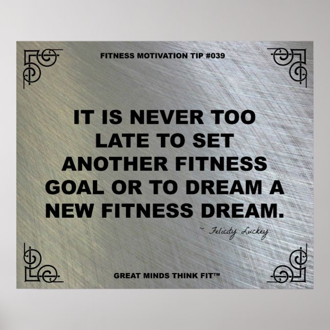 Poster de gym pour la motivation fitness #039 (Devant)