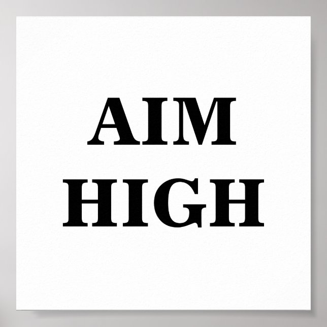 Poster de haute minimaliste de l'objectif (Devant)