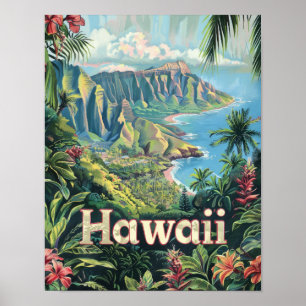 Poster de Hawaii Trave Art Imprimer Poster
