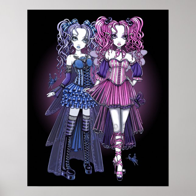 Poster de Haylee & Maegan Gothique Fairies (Devant)