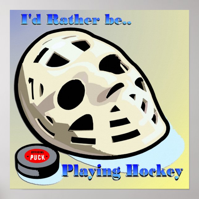 Poster de hockey (Devant)
