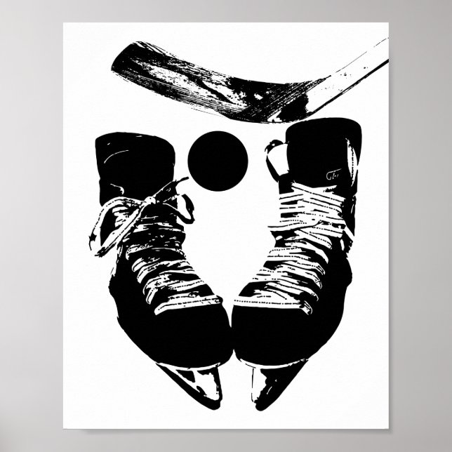 Poster de hockey sur glace Sports modernes Imprime (Devant)