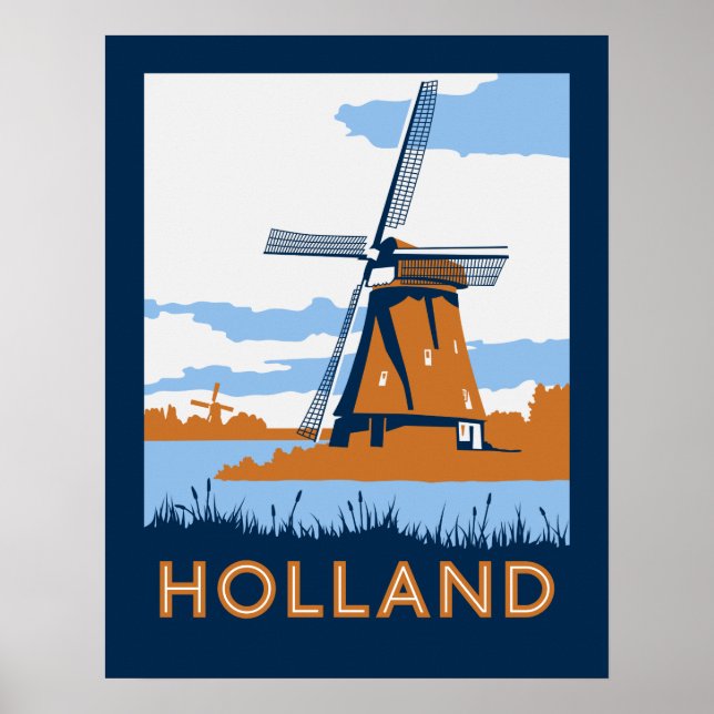 Poster de Hollande vintage (Devant)