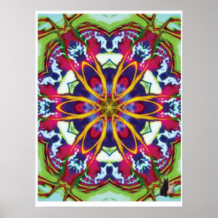 Poster de Hummers Kinetic Collage Kaleidoscope