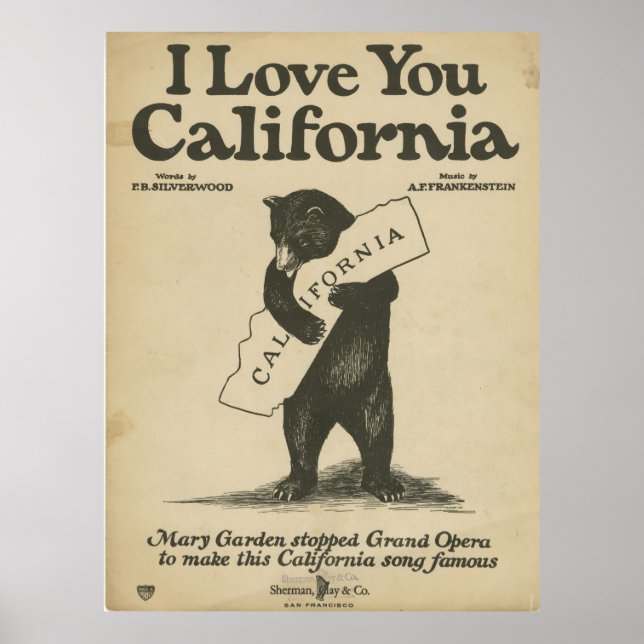 Poster de I Love You California (Devant)