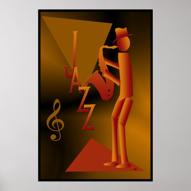 Poster de Jazz Man Imprimer (Devant)