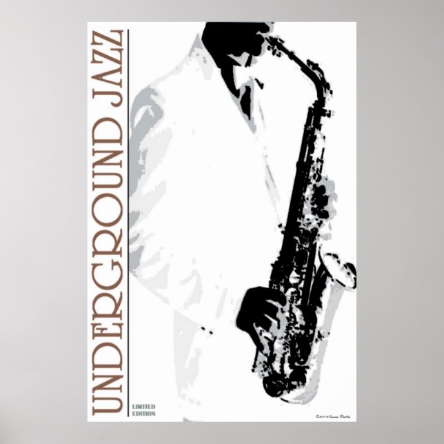 Poster de jazz souterrain (Devant)