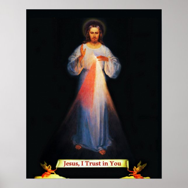 Poster de Jesus Divine Mercy Sr Faustina (Devant)